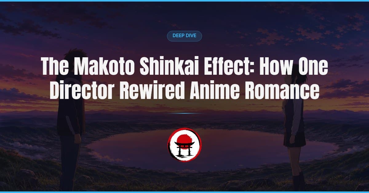 Shinkai's defining innovation was not his light or lens flare. He made distance the antagonist, and anime romance has kept returning to that idea ever since.