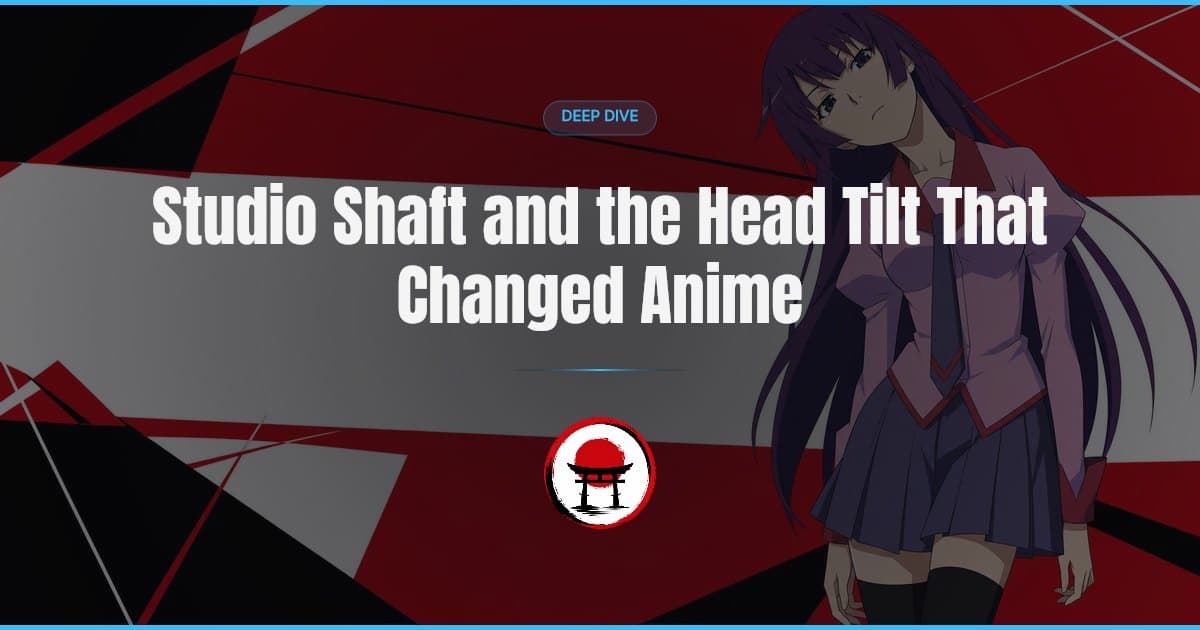 Shaft developed its head tilts and flashing typography as a cheap solution to static conversations. Puella Magi Madoka Magica turned those devices into storytelling the plot could not do without.