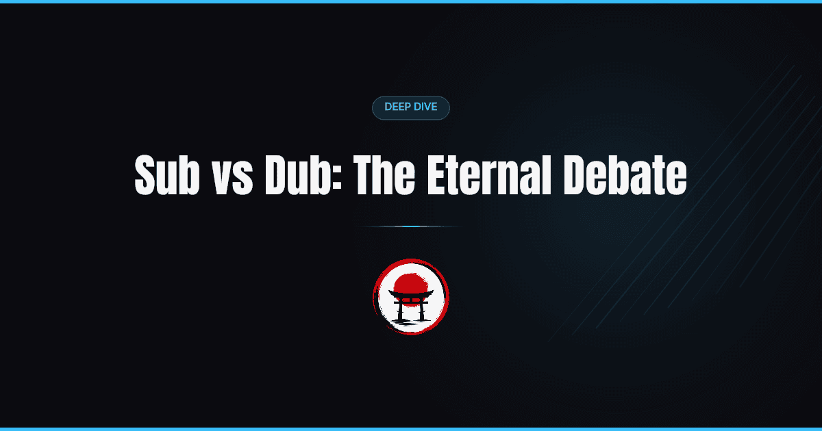 The oldest argument in anime fandom rests on a false premise — a dub isn't a filtered copy of the original, it's a second production with its own director, and once you see that, the real question gets far more useful.