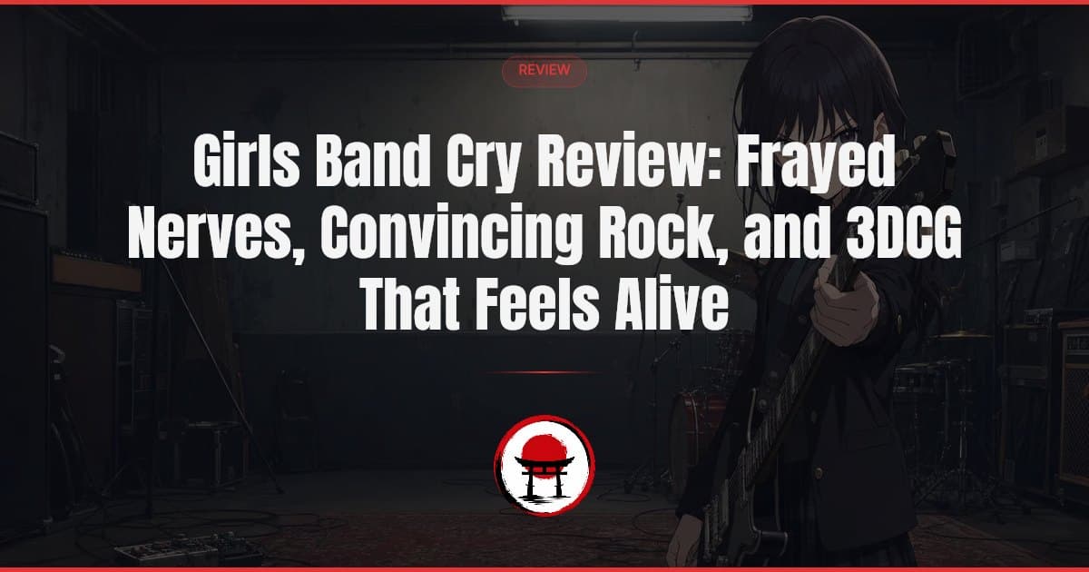 Girls Band Cry is a prickly underdog drama with no interest in sanding down its cast. Its fully 3DCG presentation may divide viewers, but the animation comes alive when Togenashi Togeari plugs in, and the real rock soundtrack gives every performance weight.