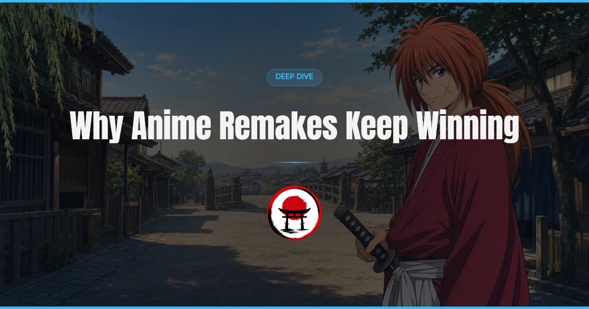 Anime's remake wave runs on the advantage of a second draft, not nostalgia alone. Liden Films' Rurouni Kenshin shows exactly what a fresh adaptation can repair.