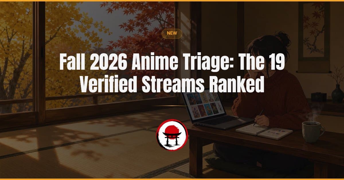 Hozuna ranks 19 Fall 2026 anime with verified US streaming homes, from the safest first picks to the shows most viewers can skip, while separating confirmed premiere dates from schedules that remain unannounced.